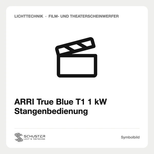 ARRI True Blue T1 1 kW Stangenbedienung