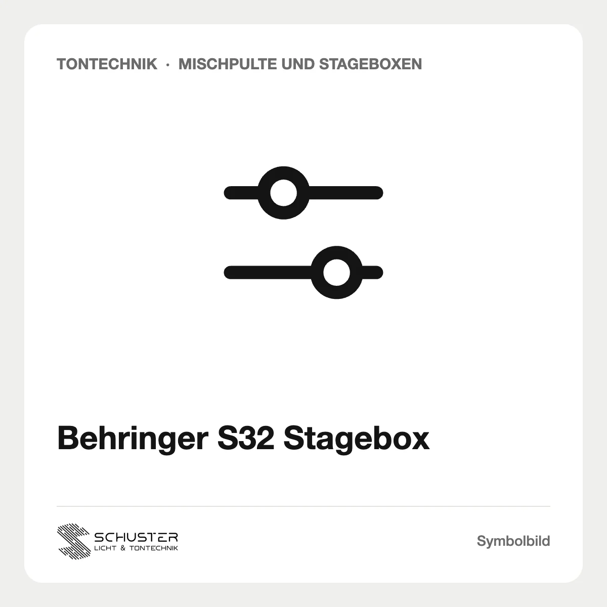 Behringer S32 Stagebox