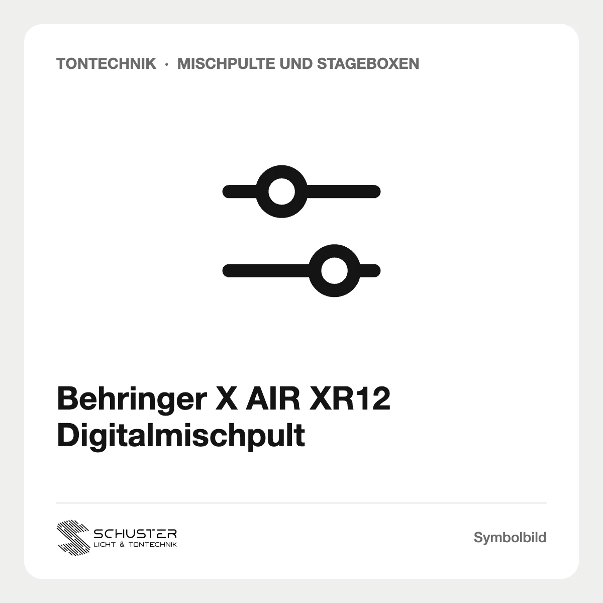 Behringer X AIR XR12 Digitalmischpult