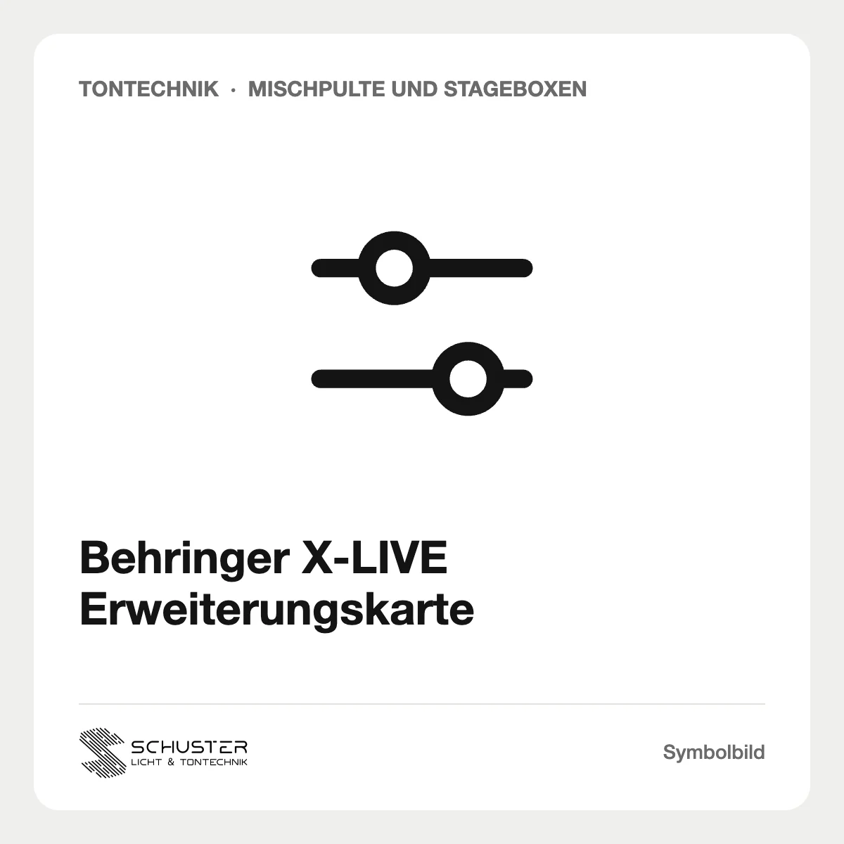 Behringer X-LIVE Erweiterungskarte