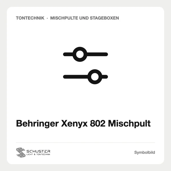 Behringer Xenyx 802 Mischpult
