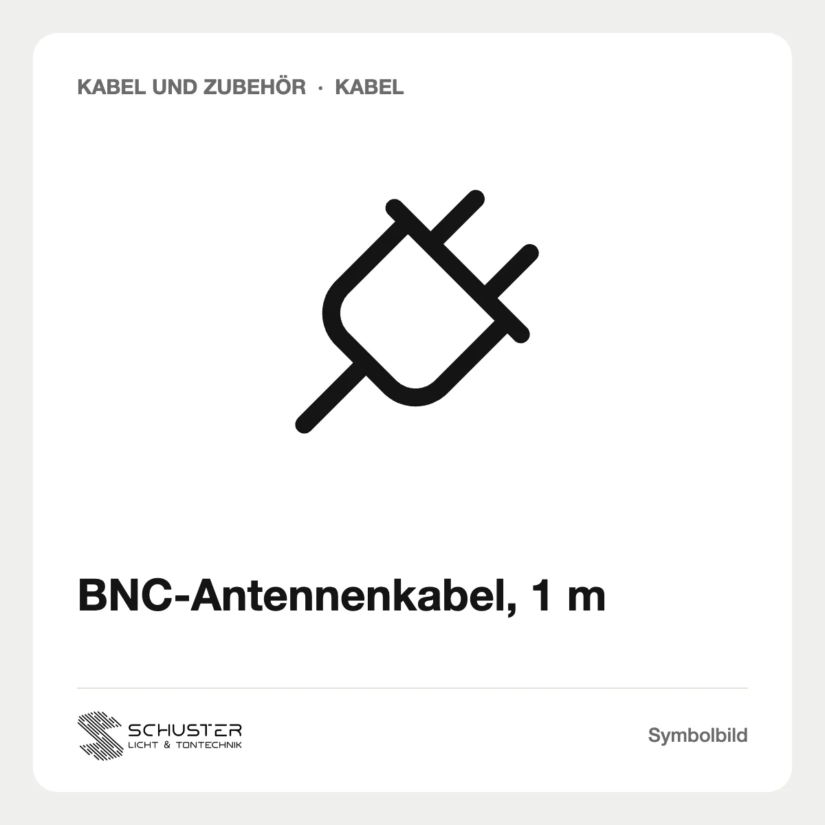 BNC-Antennenkabel, 1 m
