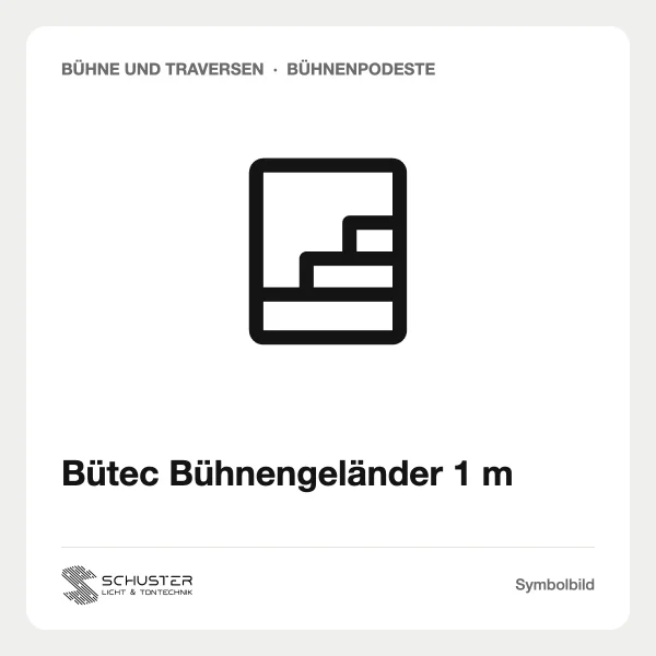 Bütec Bühnengeländer 1 m