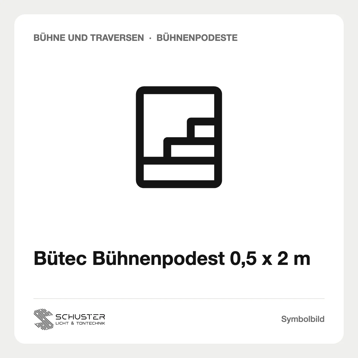 Bütec Bühnenpodest 0,5 x 2 m