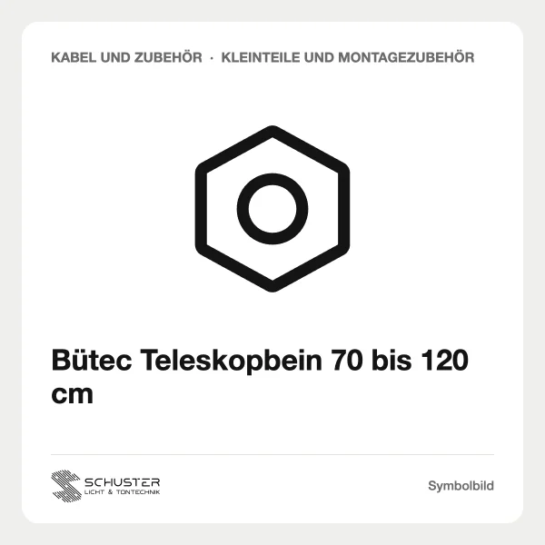 Bütec Teleskopbein 70 bis 120 cm