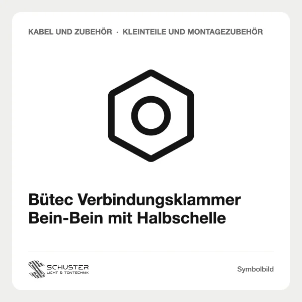 Bütec Verbindungsklammer Bein-Bein mit Halbschelle