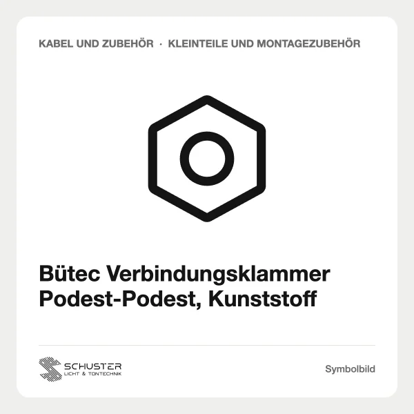 Bütec Verbindungsklammer Podest-Podest, Kunststoff