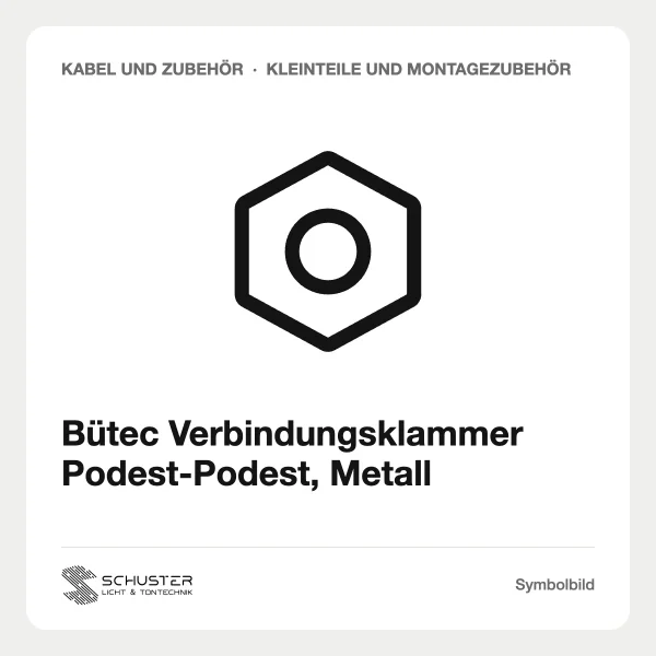 Bütec Verbindungsklammer Podest-Podest, Metall