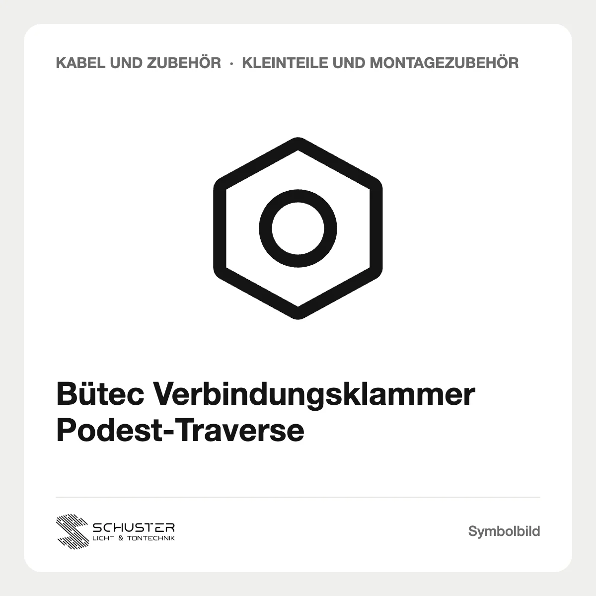 Bütec Verbindungsklammer Podest-Traverse