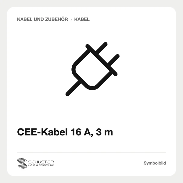 CEE-Kabel 16 A, 3 m