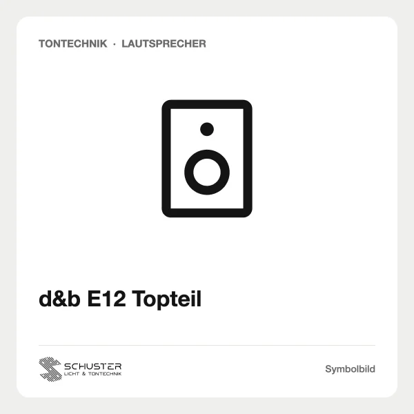 d&b E12 Topteil