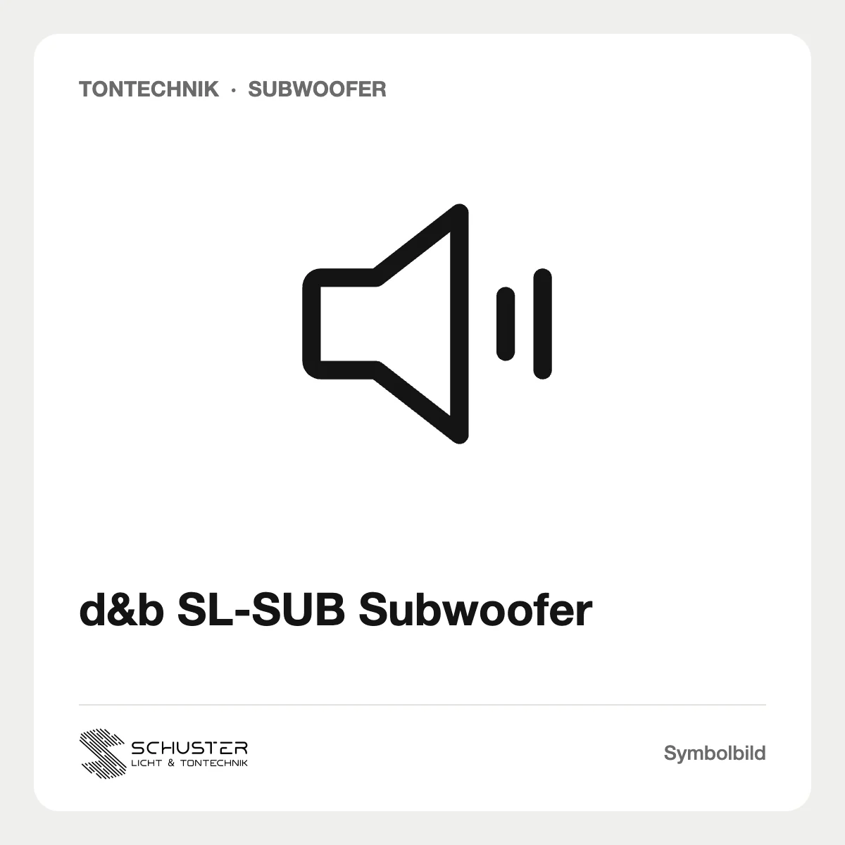 d&b SL-SUB Subwoofer