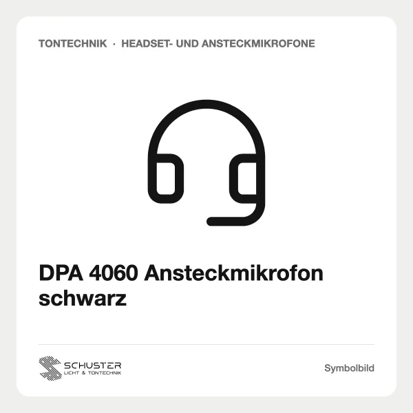 DPA 4060 Ansteckmikrofon schwarz