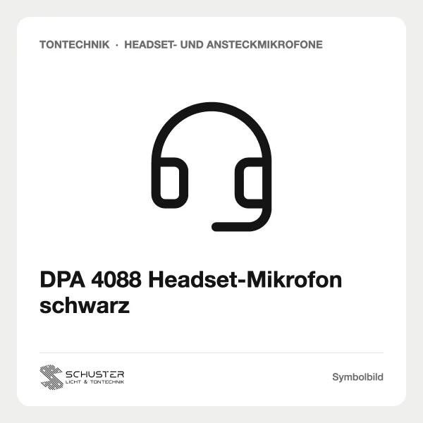 DPA 4088 Headset-Mikrofon schwarz