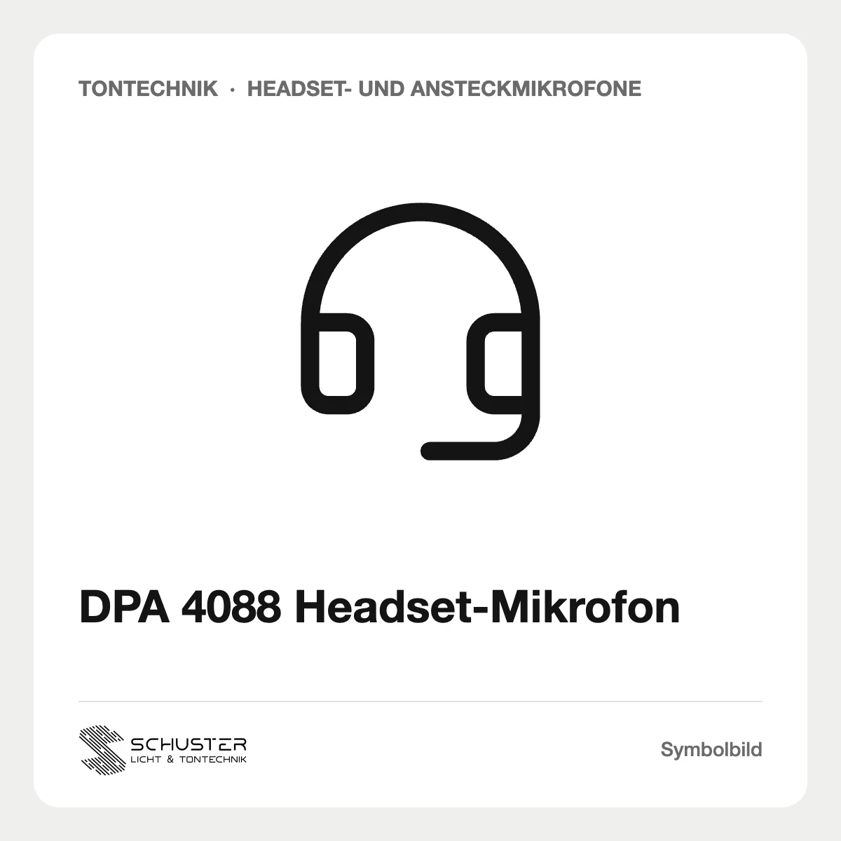 DPA 4088 Headset-Mikrofon