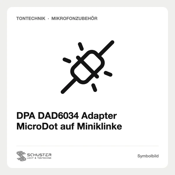 DPA DAD6034 Adapter MicroDot auf Miniklinke
