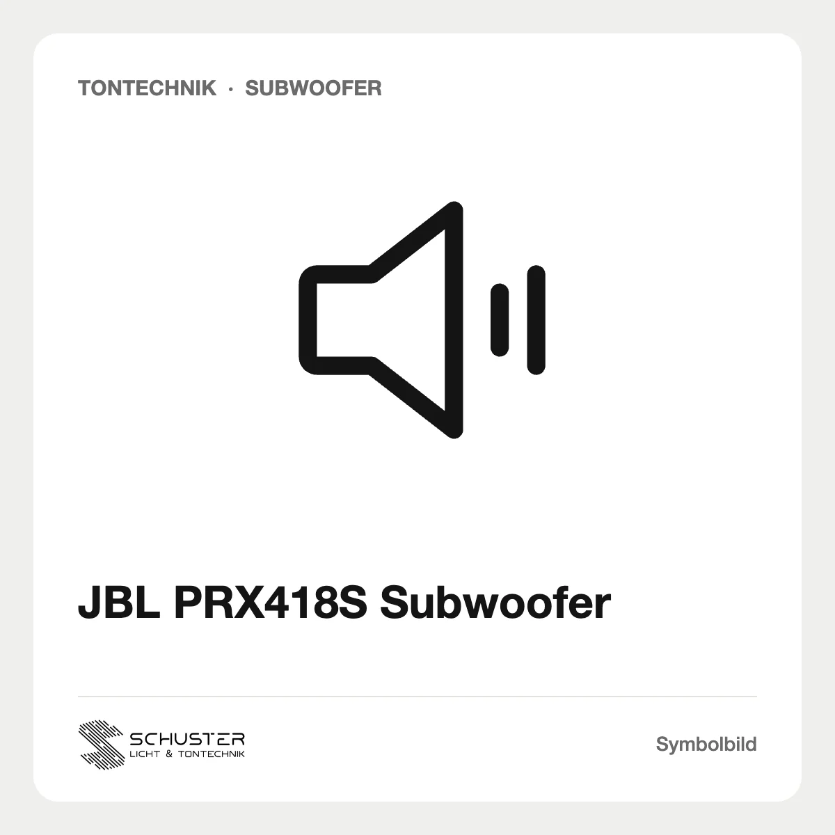 JBL PRX418S Subwoofer