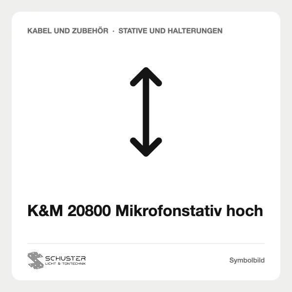 K&M 20800 Mikrofonstativ hoch