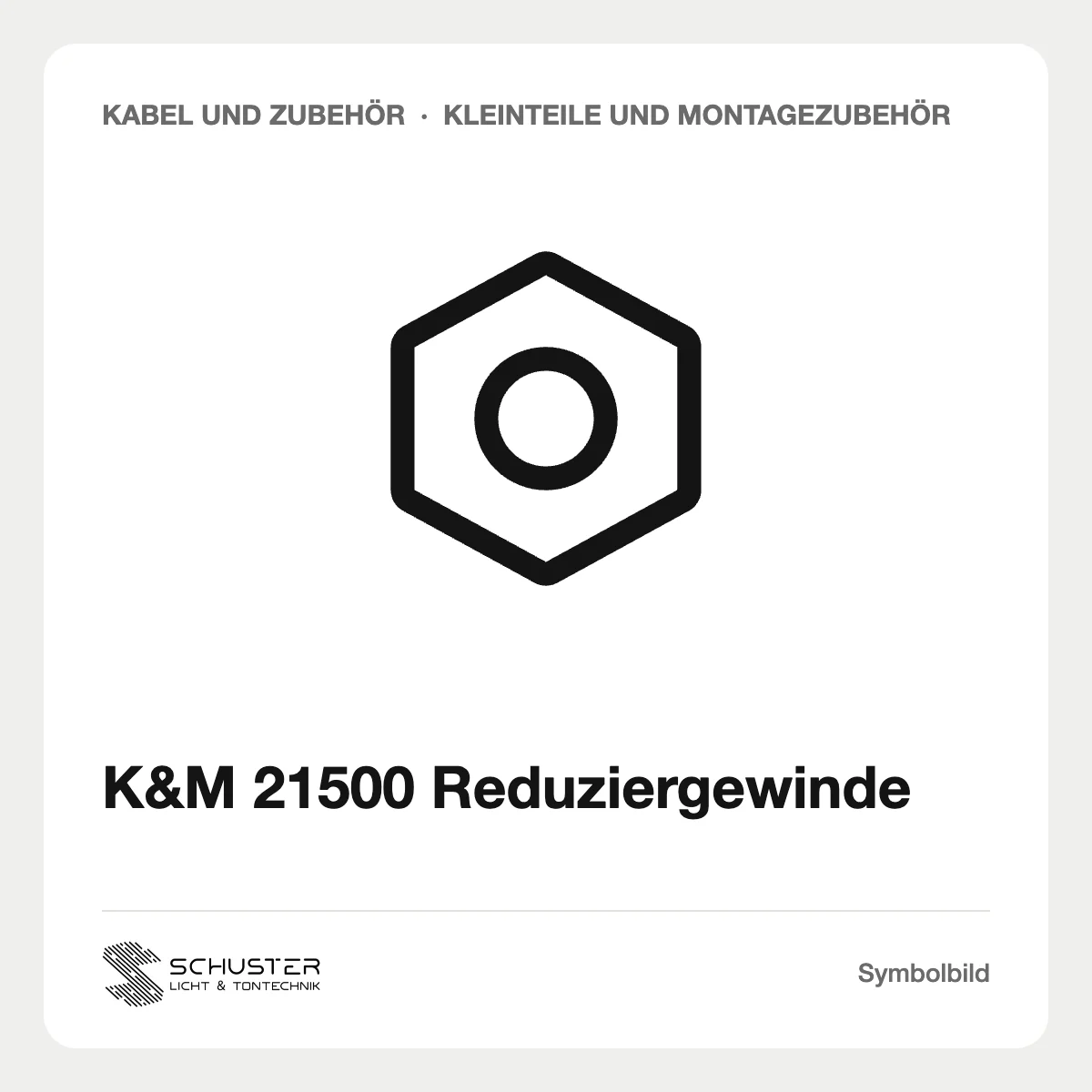 K&M 21500 Reduziergewinde