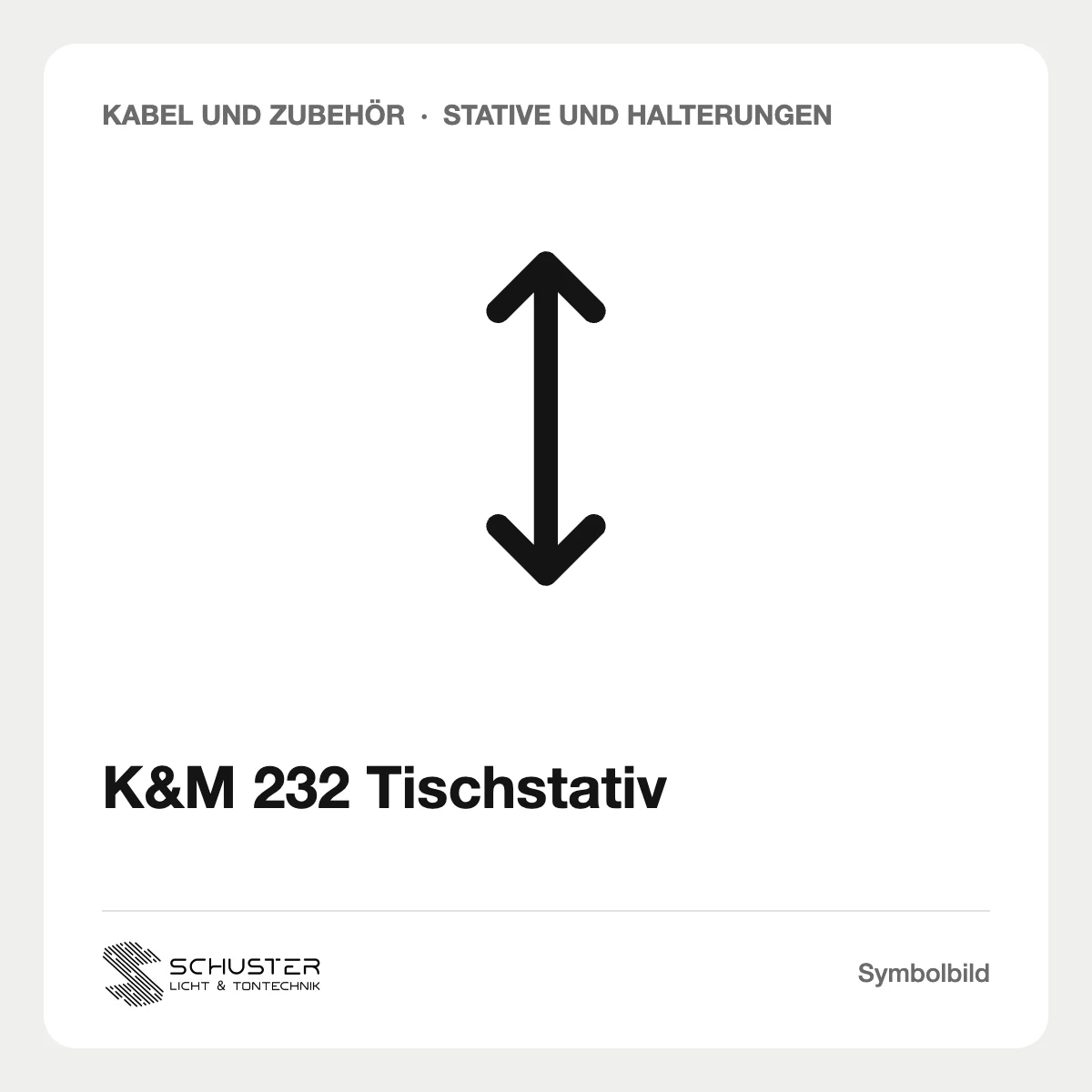 K&M 232 Tischstativ