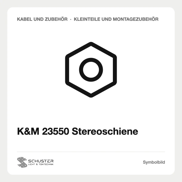 K&M 23550 Stereoschiene