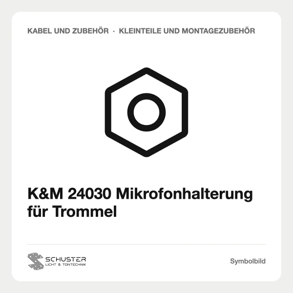 K&M 24030 Mikrofonhalterung für Trommel