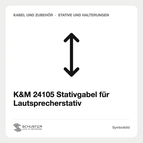 K&M 24105 Stativgabel für Lautsprecherstativ