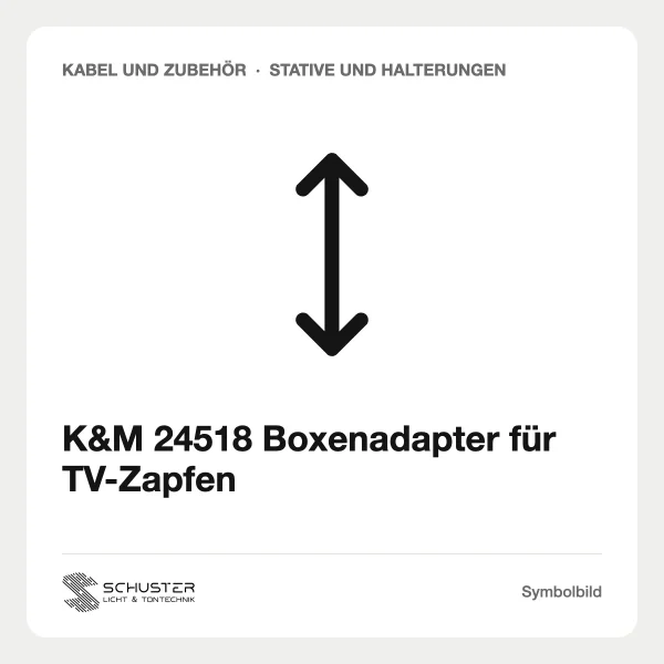 K&M 24518 Boxenadapter für TV-Zapfen