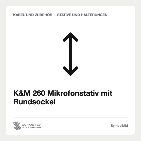 K&M 260 Mikrofonstativ mit Rundsockel