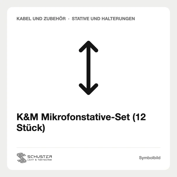 K&M Mikrofonstative-Set (12 Stück)