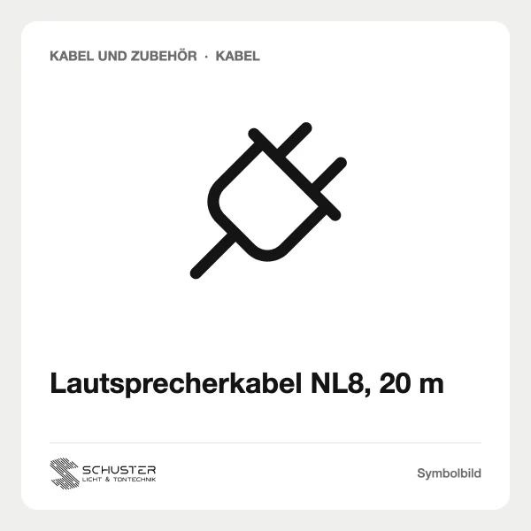 Lautsprecherkabel NL8, 20 m