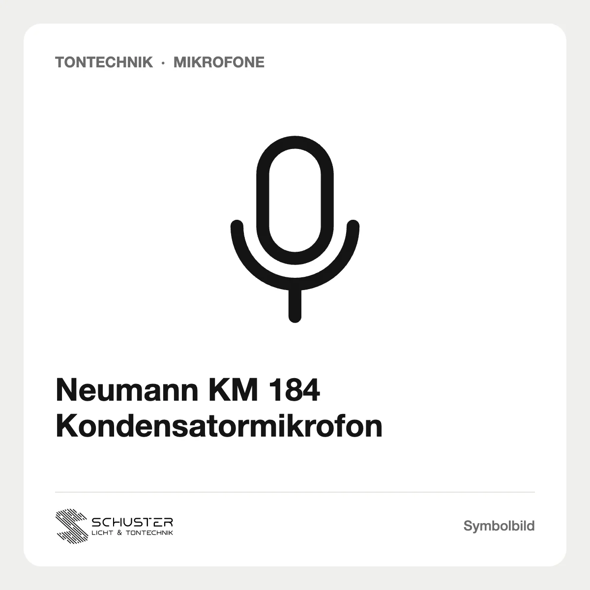 Neumann KM 184 Kondensatormikrofon