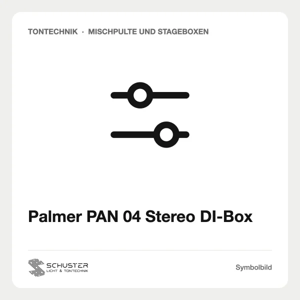 Palmer PAN 04 Stereo DI-Box