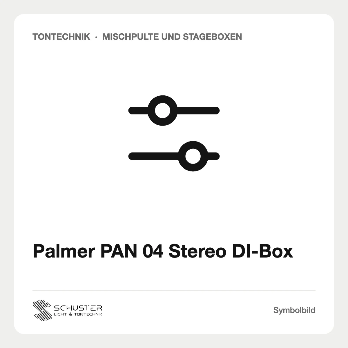 Palmer PAN 04 Stereo DI-Box