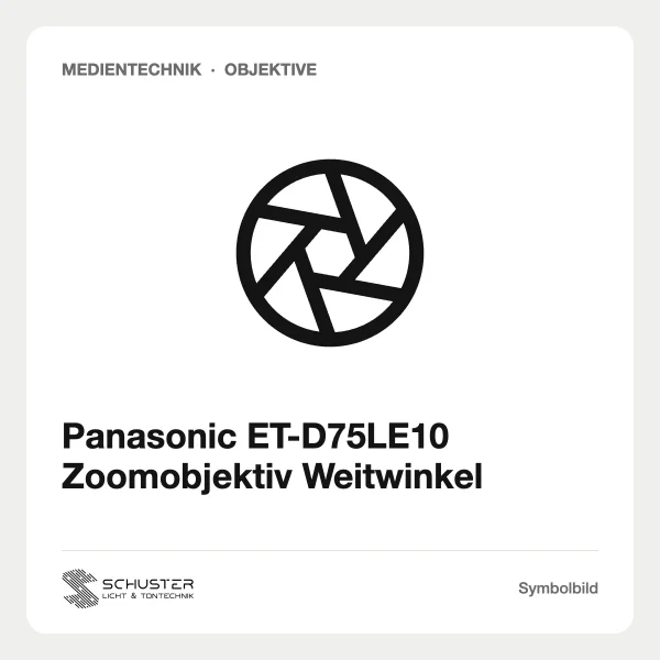 Panasonic ET-D75LE10 Zoomobjektiv Weitwinkel