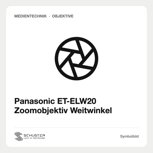 Panasonic ET-ELW20 Zoomobjektiv Weitwinkel