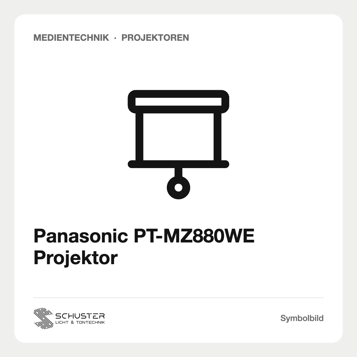 Panasonic PT-MZ880WE Projektor