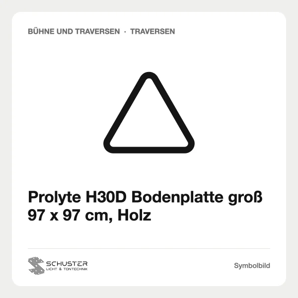 Prolyte H30D Bodenplatte groß 97 x 97 cm, Holz