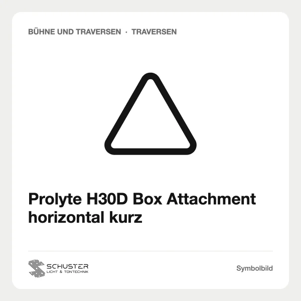 Prolyte H30D Box Attachment horizontal kurz