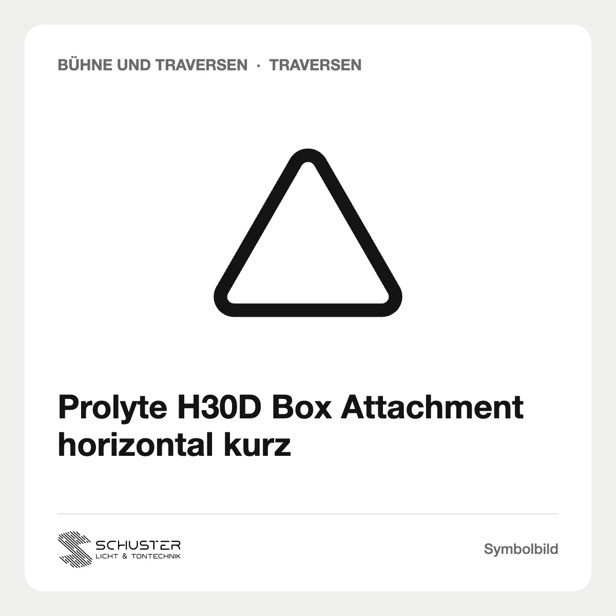 Prolyte H30D Box Attachment horizontal kurz