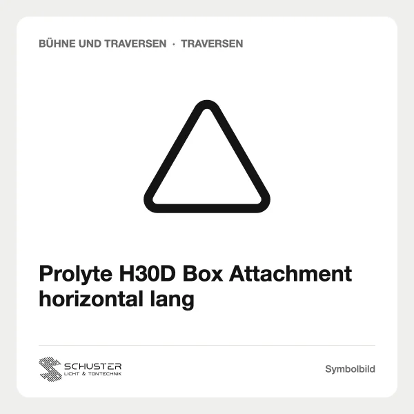 Prolyte H30D Box Attachment horizontal lang