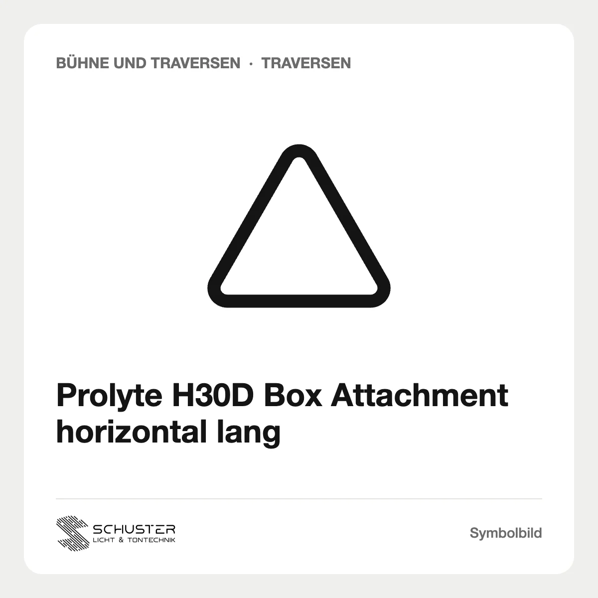 Prolyte H30D Box Attachment horizontal lang