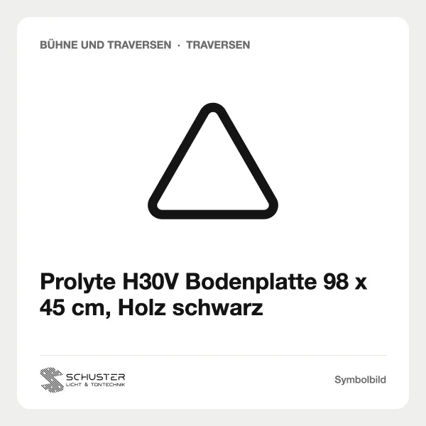 Prolyte H30V Bodenplatte 98 x 45 cm, Holz schwarz