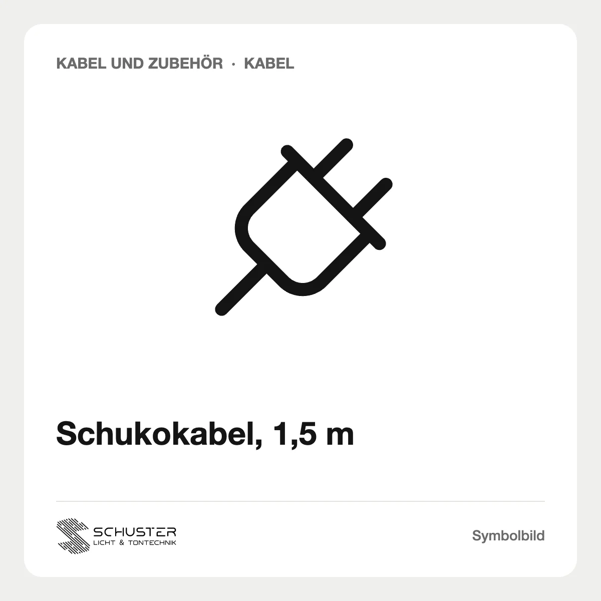 Schukokabel, 1,5 m