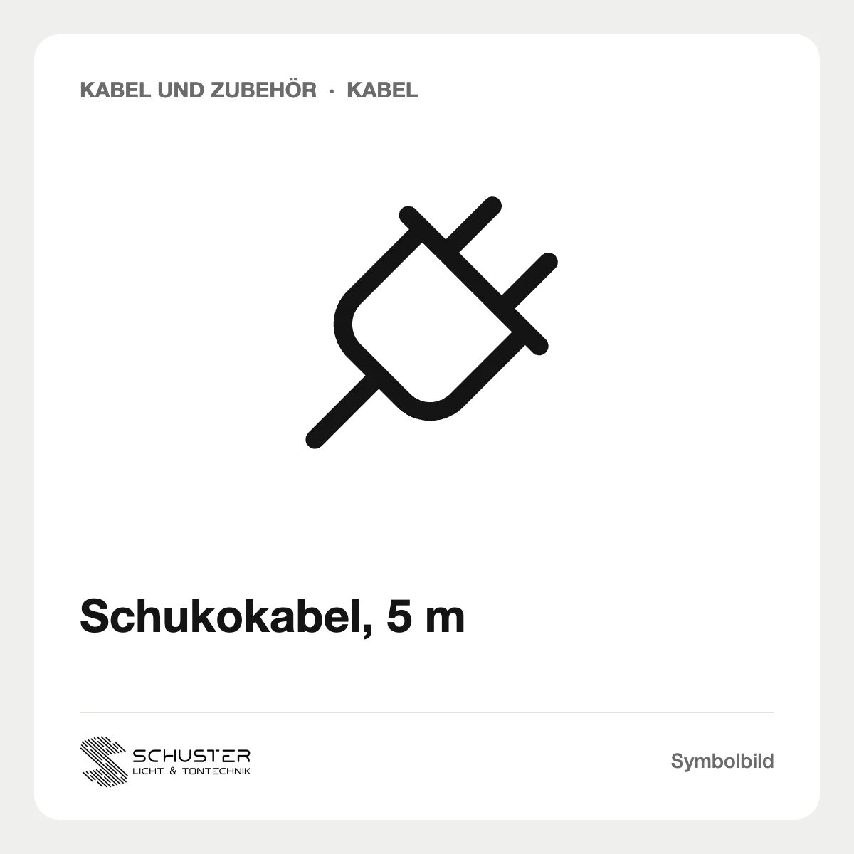 Schukokabel, 5 m