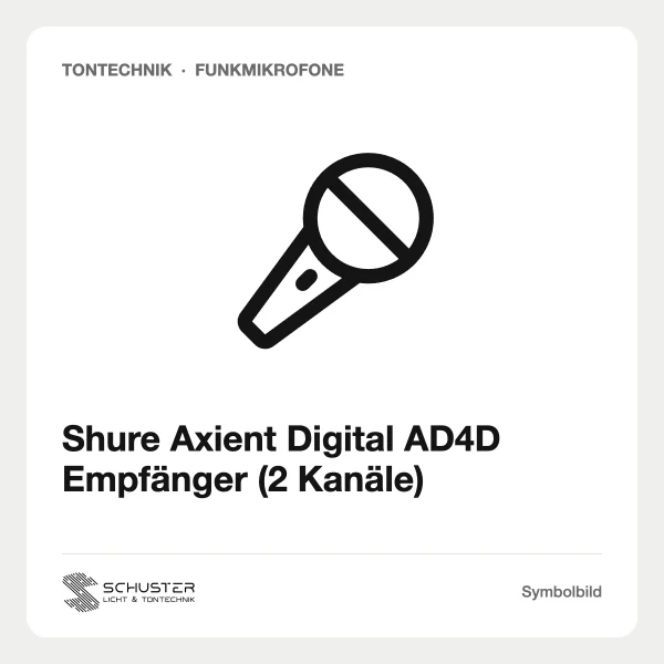 Shure Axient Digital AD4D Empfänger (2 Kanäle)