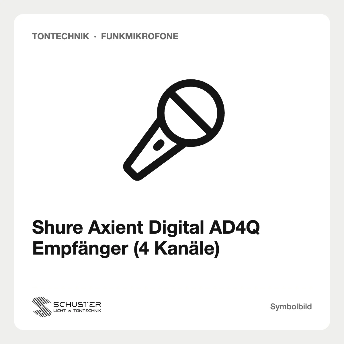 Shure Axient Digital AD4Q Empfänger (4 Kanäle)