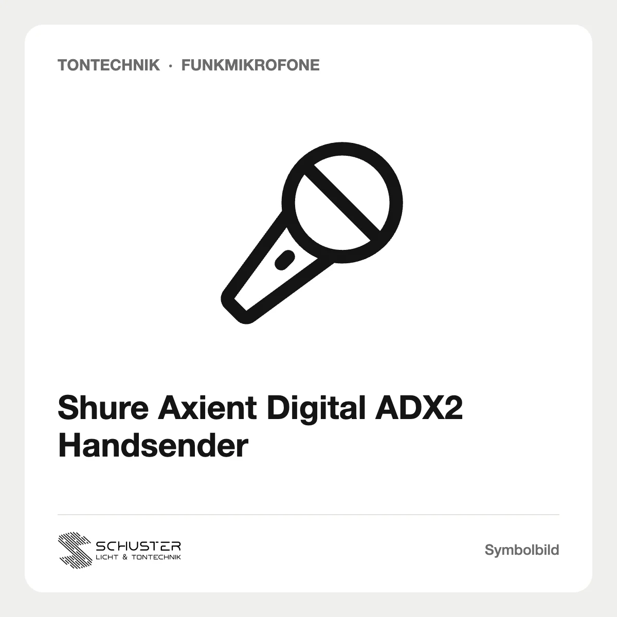 Shure Axient Digital ADX2 Handsender