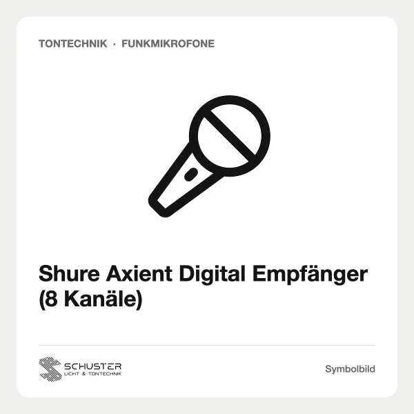 Shure Axient Digital Empfänger (8 Kanäle)