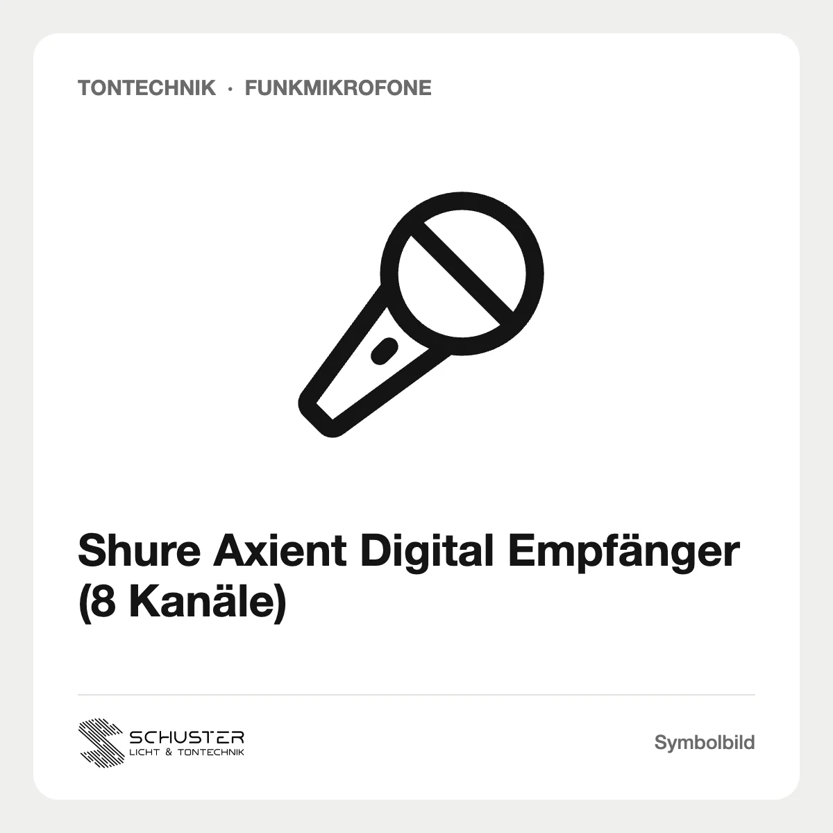 Shure Axient Digital Empfänger (8 Kanäle)